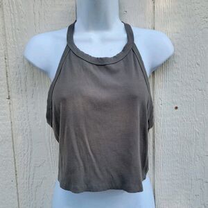 Sozy cropped tank green womens sz 2XL